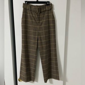 Plaid wool pants